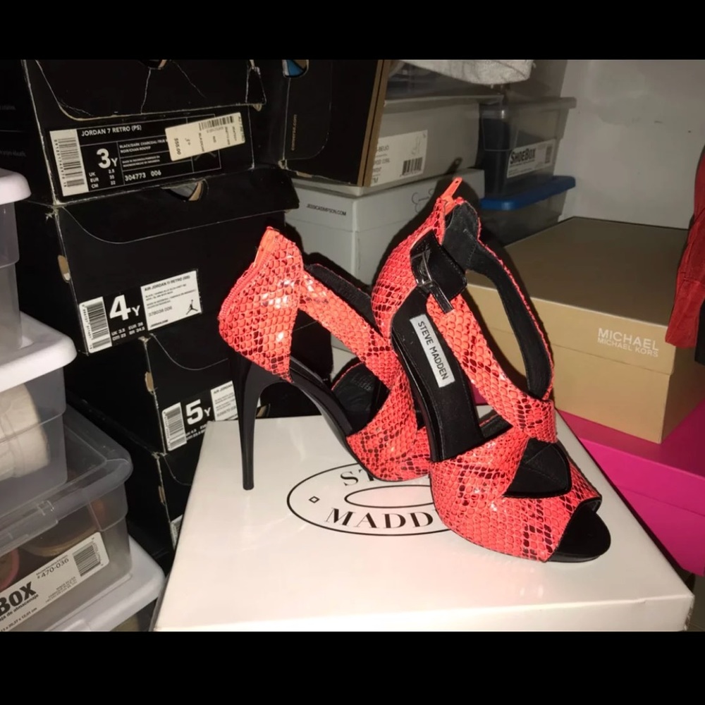 Snake skin heels